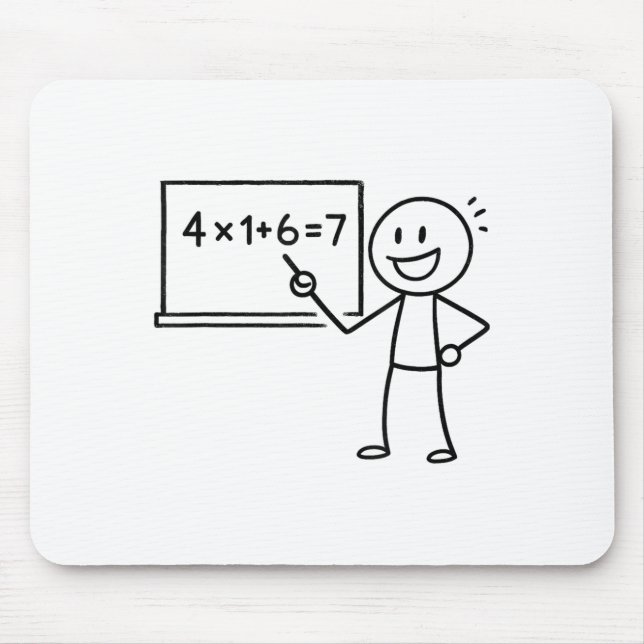 41 67 Meme Forty One Six Seven Funny Math Teacher  Mouse Mat (Front)