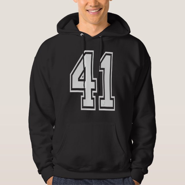 41 Birthday College Number Hoodie (Front)