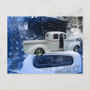 41 Chevy-Lake Scott Rod Run Series Postcard