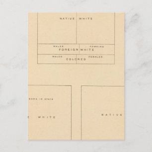 41 Elements of population 1900 Postcard