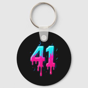 41 Ice Cream Drip Meme Forty One Four Gen Alpha Sl Key Ring