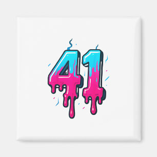 41 Ice Cream Drip Meme Forty One Four Gen Alpha Sl Magnet