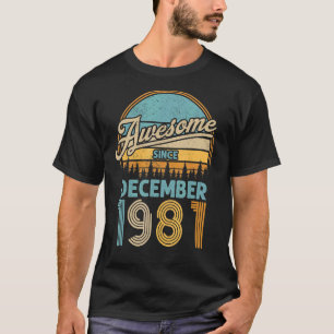 41 Year Old Birthday Awesome Since December 1981 4 T-Shirt