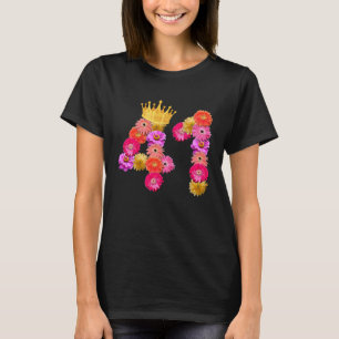 41 Year Old Birthday Women Flower Crown Its My 41s T-Shirt