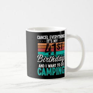 41 Year Old Camper Birthday For Men Mountains Camp Coffee Mug