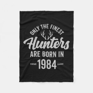 41 Year Old Deer Hunter Hunting 1984 41st Birthday Fleece Blanket