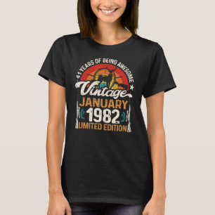 41 Year Old Deer Hunting Hunters January 1982 41st T-Shirt