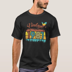 41 Years Men Women Vintage Retro 1981 41St Birthda T-Shirt