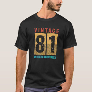 41 Years Old Vintage 1981 41St Birthday Decoration T-Shirt