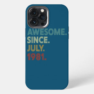 41 Yr Old 41th Birthday Decorations Awesome Since iPhone 13 Pro Max Case