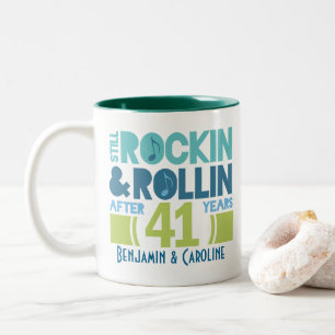 41st Anniversary Personalised Mug Gift