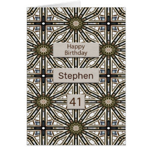 41st Birthday Abstract Mandala Design