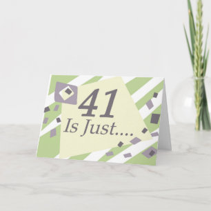 41st Birthday Card