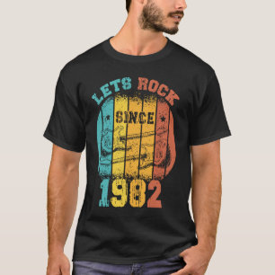 41st Birthday Vintage 1982 Retro 41 Years old Guit T-Shirt