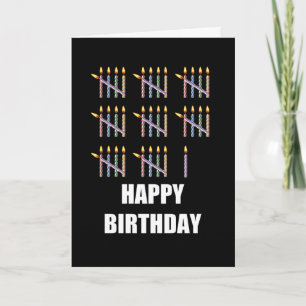 41st Birthday with Candles Card