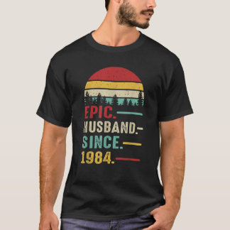 41st Wedding Anniversary for Him Epic Husband Sinc T-Shirt