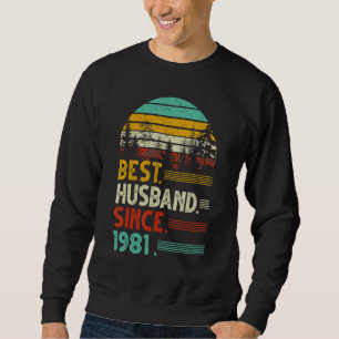 41st Wedding Anniversary Funny Best Husband Since Sweatshirt