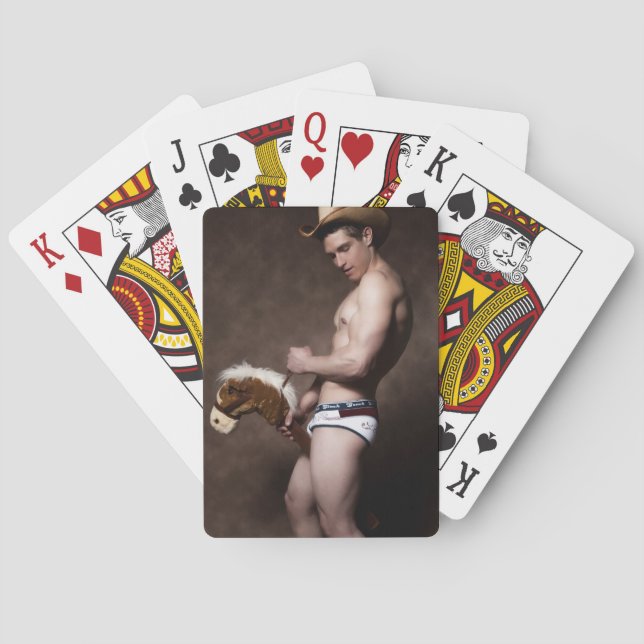 42067a Cowboy Playing Cards (Back)