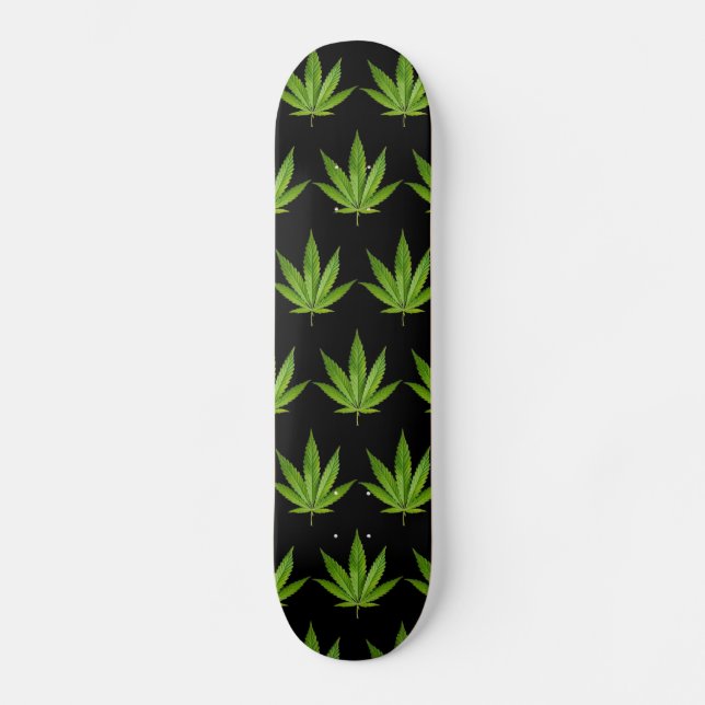 420WeedArmy 7 7/8" black Skateboard (Front)