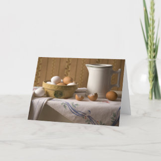 4211 Eggs & Pitcher Birthday Card