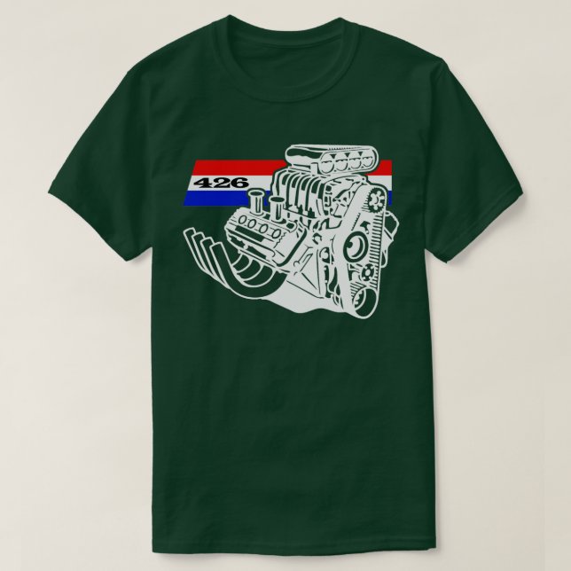 426 V8 Blown Engine  T-Shirt (Design Front)