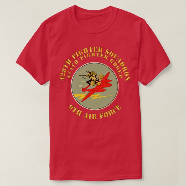 428th Fighter SQ 474th Fighter Group 9th AF X 300  T-Shirt (Design Front)