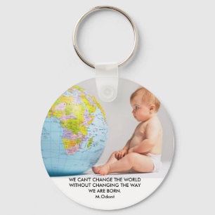 42-17323959, WE CAN'T CHANGE THE WORLD WITHOUT ... KEY RING