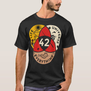 42 Answer o Life Universe and Everything Science V T-Shirt