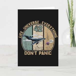 42 Answer To Life The Universe And Everything Don' Card