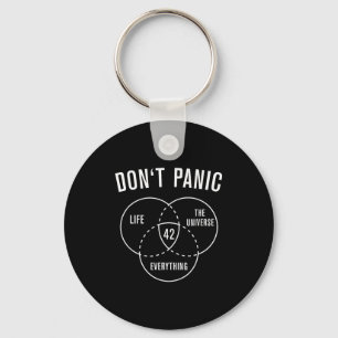 42 Answer To Life Universe And Everything Don't Pa Key Ring