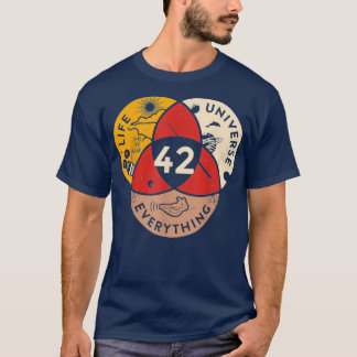 42 Answer to Life Universe and Everything science T-Shirt