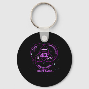 42 Answer To Life Universe Everything  Key Ring