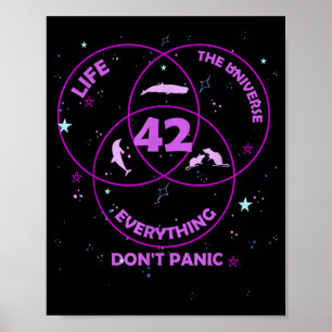 42 Answer To Life Universe Everything Poster