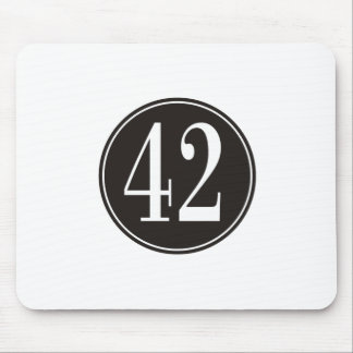 #42 Black Circle Mouse Mat