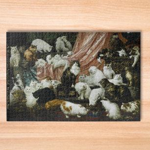 42 Cats & Kittens Vintage Painting Art Animal Kids Jigsaw Puzzle
