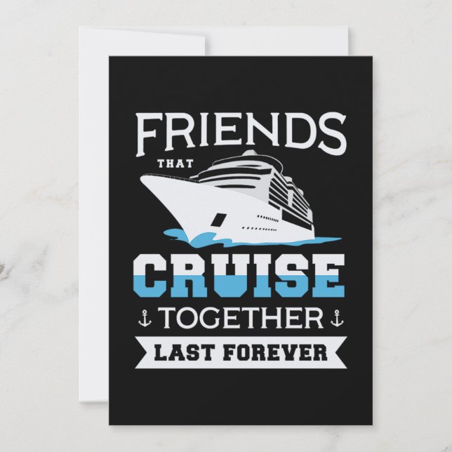 42.Friends That Cruise Together Last Forever Save The Date (Front)