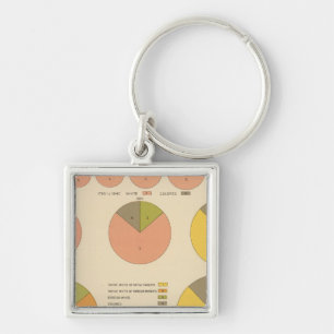42 Population, elements 1790-1900 Key Ring