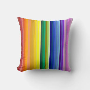 42 Stripes Rainbow Spectrum Cushion