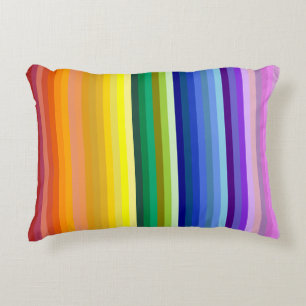 42 Stripes Rainbow Spectrum Decorative Cushion