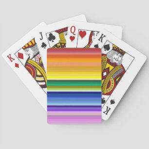 42 Stripes Rainbow Spectrum Playing Cards