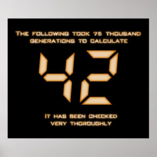 42 The Answer Poster