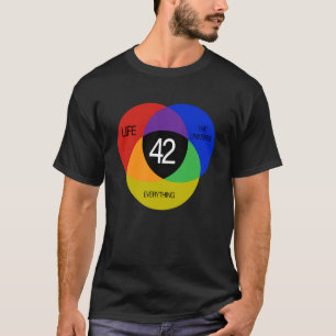 42 The Answer to Life the Universe and Everything  T-Shirt