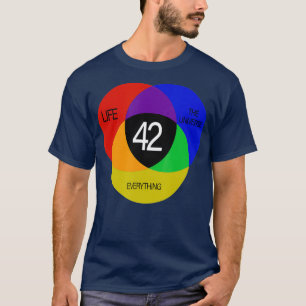 42 The Answer to Life the Universe and Tshirt