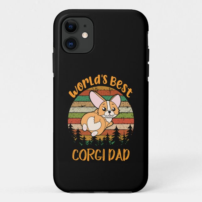 42 World's Best Corgi Dad Case-Mate iPhone Case (Back)