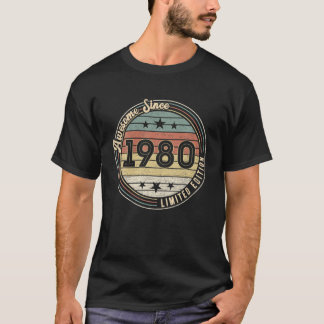 42 Year Old Birthday Gifts Awesome 1980 Limited Ed T-Shirt
