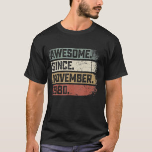 42 Years Old 42nd Birthday Awesome Since November T-Shirt