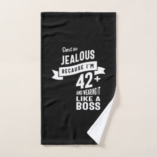 42 Years Old - 42nd Birthday Funny Gift Hand Towel