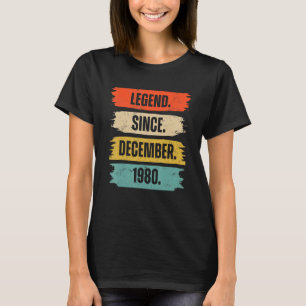 42 Years Old 42nd Birthday Legend Since December 1 T-Shirt