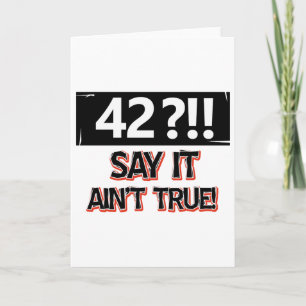 42 years old birthday gear card