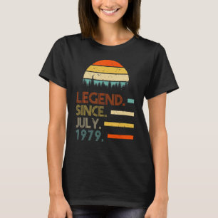 42 Years Old Retro Birthday Legend Since July 198 T-Shirt
